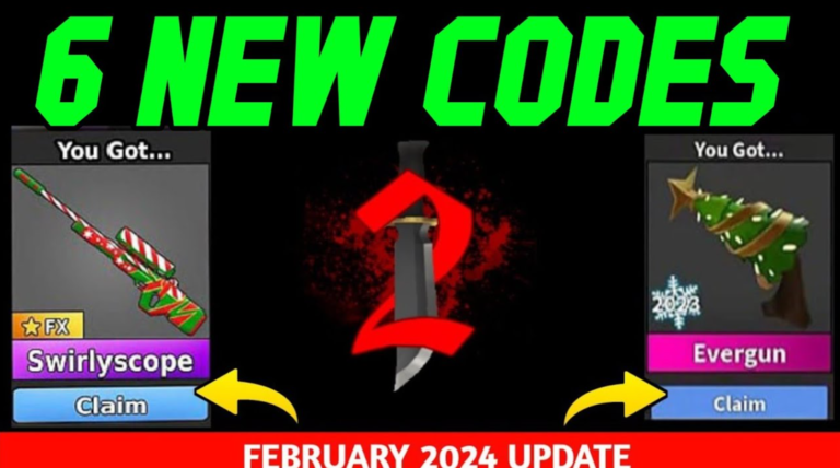 Codes For Murder Mystery 2 Roblox February 2024