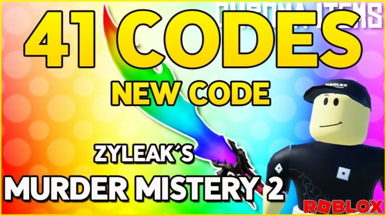 Murder Mystery 2 Active Codes March 2024